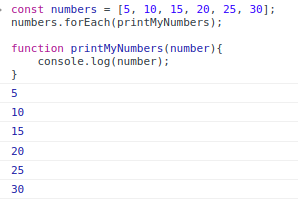 Javascript forEach loop example forEach() and map() Functions